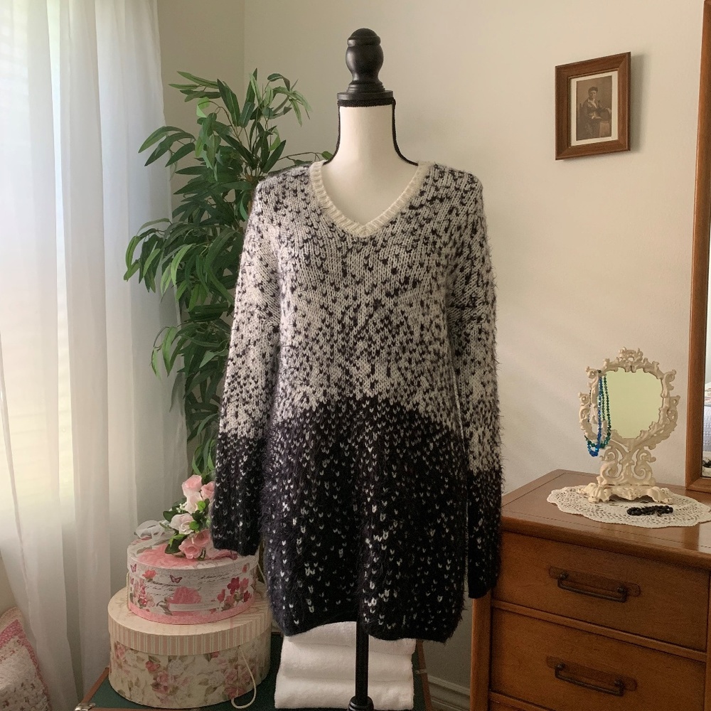 Long V-Neck Sweater